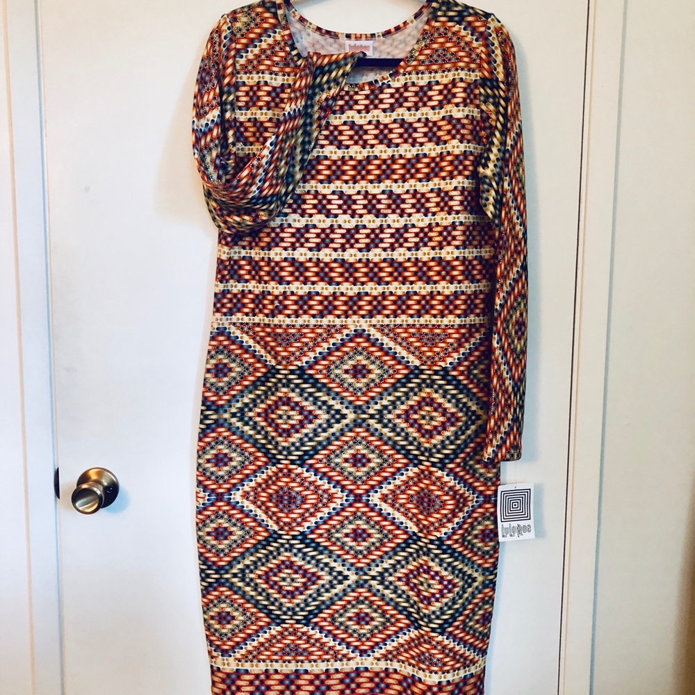 Knee-length Sheath Dress LulaRoe Elegant Debbie XL